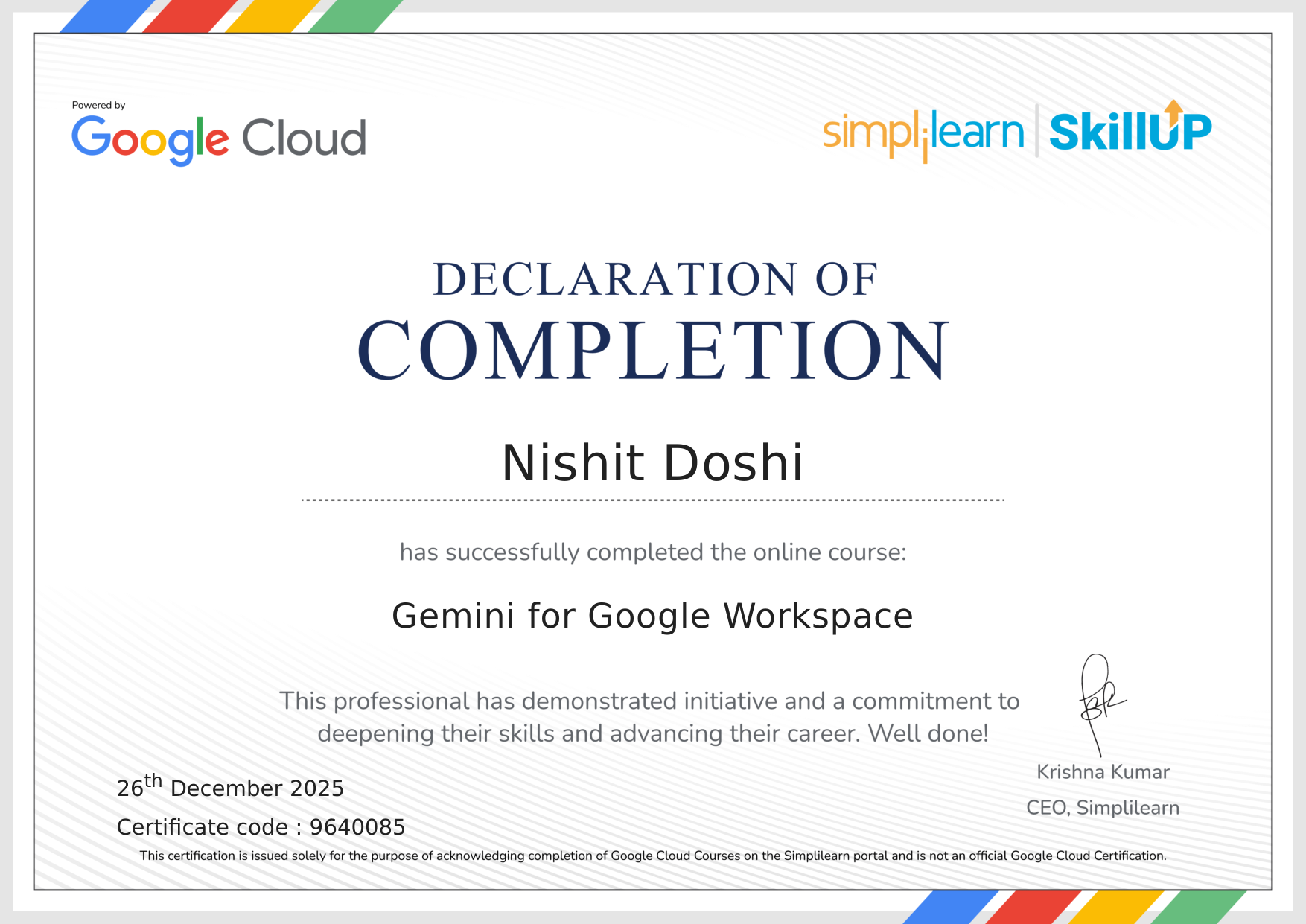 Nishit Doshi | Full Stack Developer Portfolio